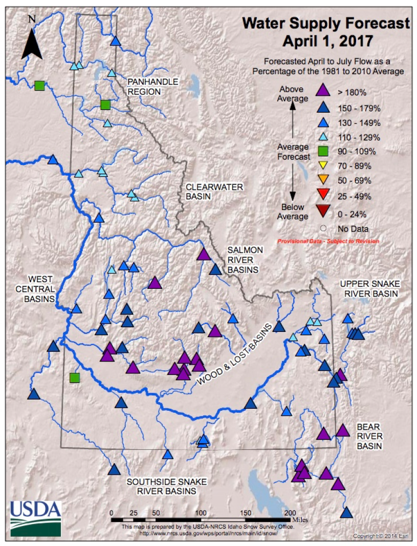 Idahos Water Supply Outlook Shows Plenty Of Water Spudman 3699