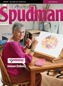 Spudman May/June 2023 issue cover image, featuring the 2023 Spudwoman of the year