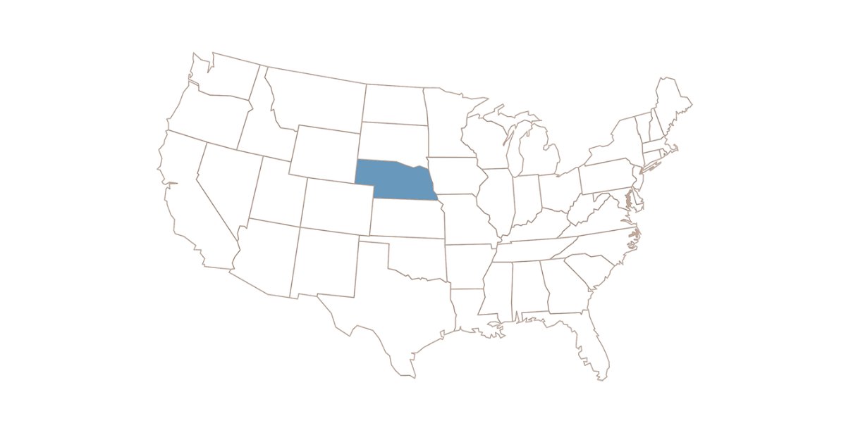 Nebraska map 