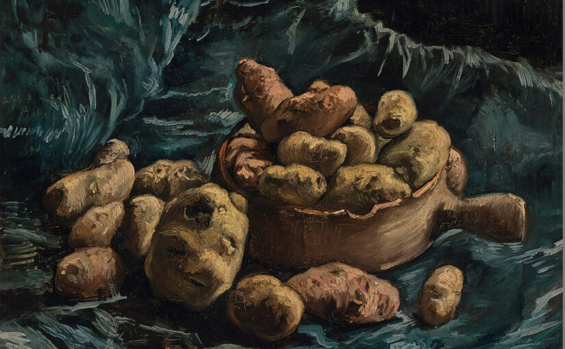 A depiction of Vincent Van Gogh's "Still Life with Potatoes"
