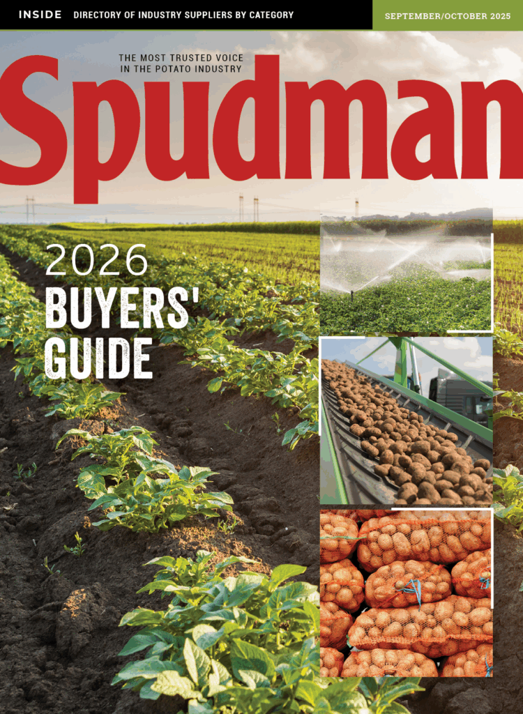 Buyers' Guide covering featuring a potato field and insets of potatoes