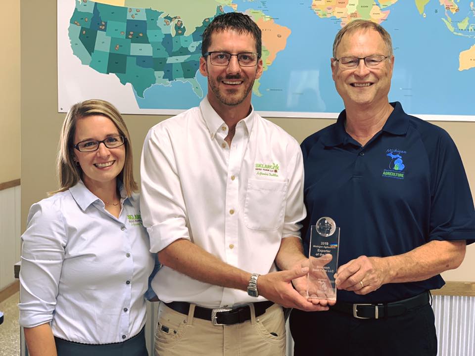 Sklarczyk Seed Farm honored as Michigan Agriculture Exporter of the Year