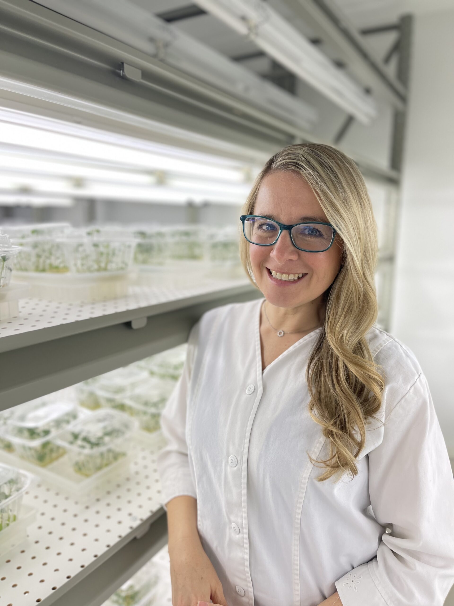 Alison Sklarczyk, owner and lab manager at Sklarczyk Seed Farm