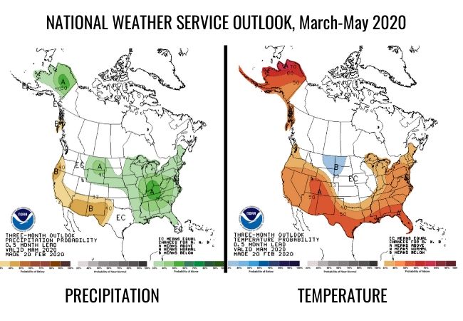 Potato planting weather forecast looks favorable for most U.S. regions