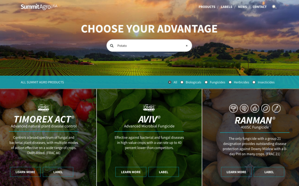 Summit Agro launches new website, fungicide for late blight, fusarium, rhizoctonia