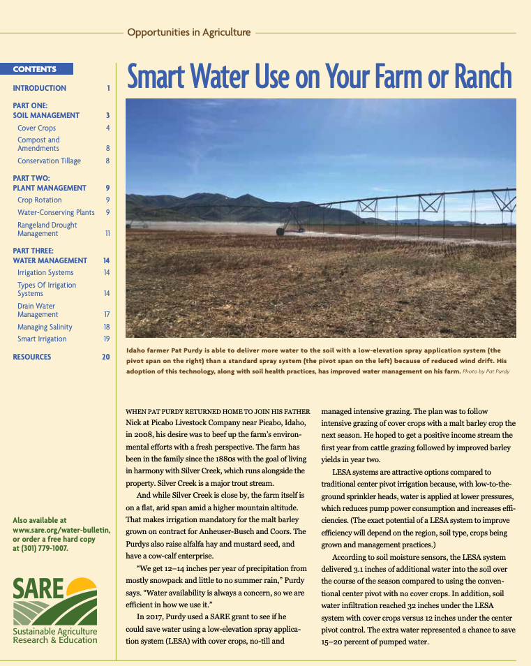 New smart water use resource available for farmers