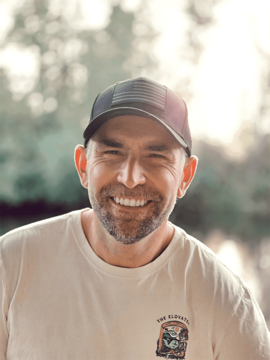 Head shot of a smiling man